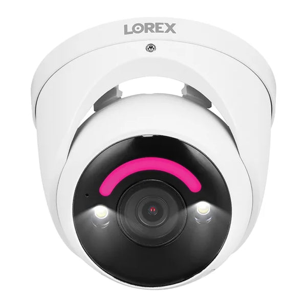 Lorex Dome Security Camera 4K+ 12MP Video Color Night Vision Wired Power Local Storage Indoor/Outdoor Use